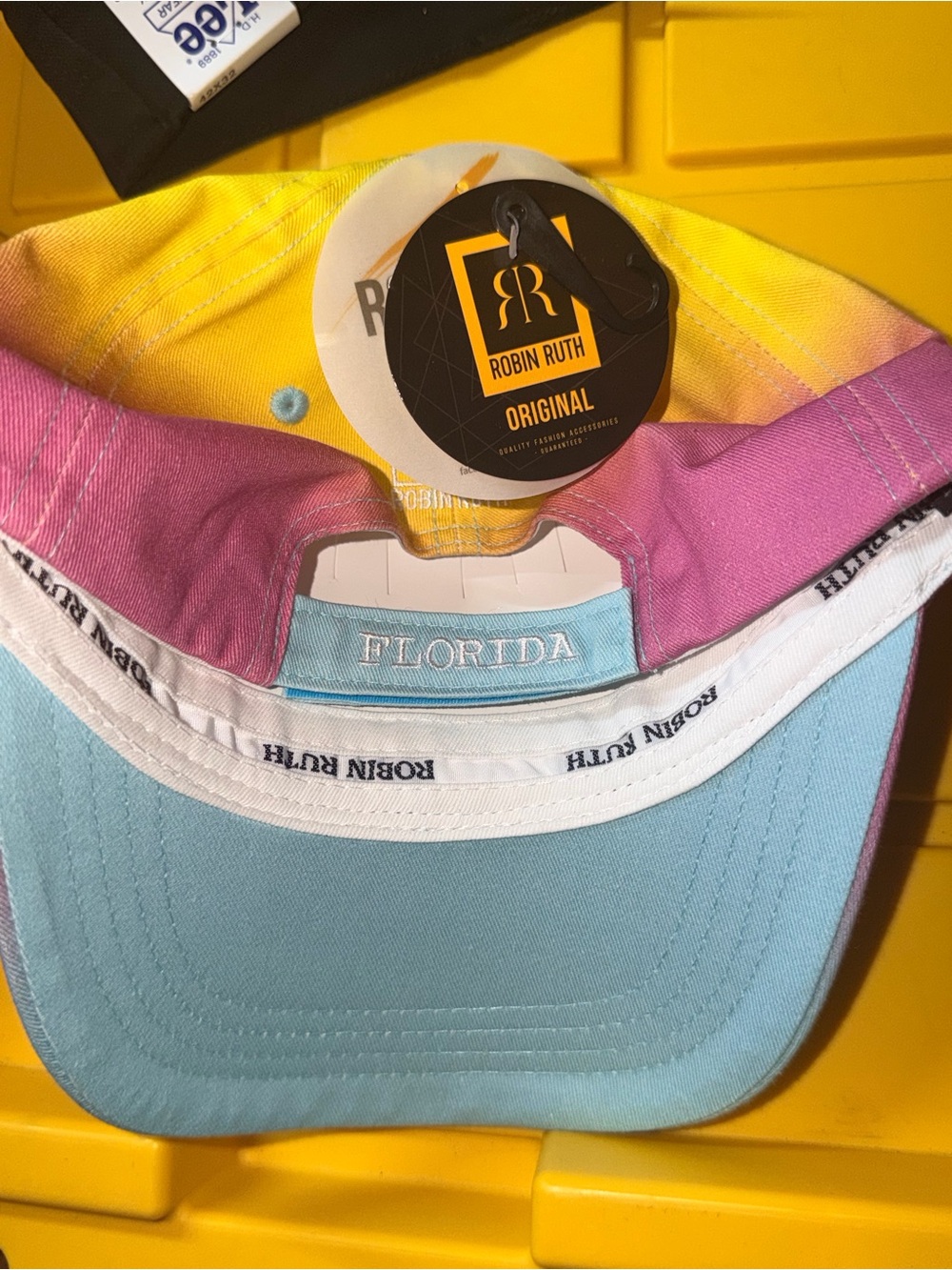 Robin Ruth Florida Original Sunset Gradient Adjustable Baseball Cap Hat - Picture 4 of 4